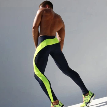 Мужские спортивные леггинсы AQUX 1211 M цвет черный
