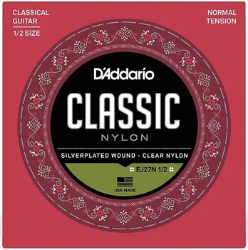 Струны для классической гитары 1/2 D'Addario EJ27N 1/2 STUDENT CLASSICS NORMAL TENSION 1/2