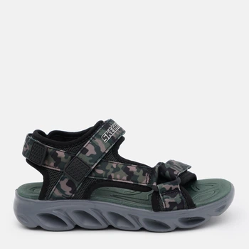 Подростковые спортивные сандалии для мальчика Skechers Hypno-Splash 400077L BKOL 37 Хаки (196311213533)