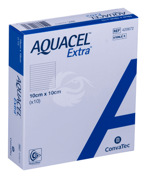 Раневая повязка ConvaTec Aquacel Extra 10х10 см