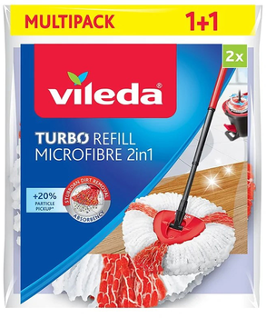 Змінний моп Vileda Turbo Microfibre 2in1 2 шт (166142)