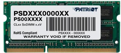 RAM Patriot SODIMM DDR3-1600 4096MB PC3-12800 (PSD34G160081S)