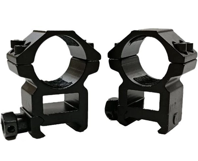Кільця Discovery Scope Mount Rings High Profile For Picatinny 1inch 25.4 (00-00009816)
