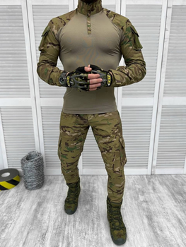 Тактический военный костюм Flass ( Убакс + Штаны ), Камуфляж: Мультикам, Размер: M