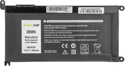 Bateria Green Cell do laptopów Dell 11,1 V 3400 mAh (DE150)