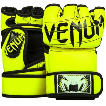 Перчатки Venum Undisputed 2.0 MMA Gloves - Semi Leather Yellow (1393-YE-L/XL)