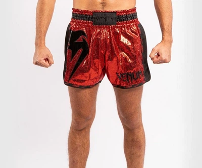 Шорты для тайского бокса Venum Giant Foil Red Black (VENUM-04207-553-XS)
