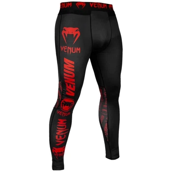Компрессионные штаны Venum Logos Tights Black Red (VENUM-03448-100-XS)