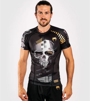 Рашгард Venum Skull Rashguard Short Sleeves Black (VENUM-04030-001-S)