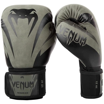 Боксерские перчатки Venum Impact Boxing Gloves Khaki Black (03284-200-8 oz)