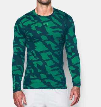 Компресійна футболка Under Armour ColdGear Jacquard Compression Crew Nova Teal (1285091-861-L)