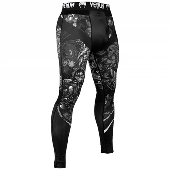Компрессионные штаны Venum Art Spats Black White (VENUM-03668-108-S)