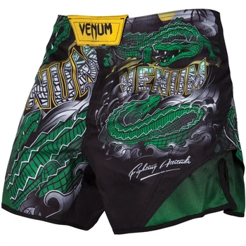 Шорты для MMA Venum Crocodile Fightshorts Black Green (VENUM-03259-102-M)