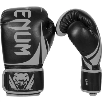 Боксерские перчатки Venum Challenger 2.0 Black Grey (VENUM-0661-109-16 oz)