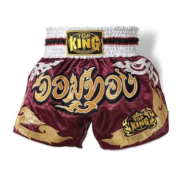 Шорты для тайского бокса TOP KING Red Jom Thong (TK-TBS-66-S)