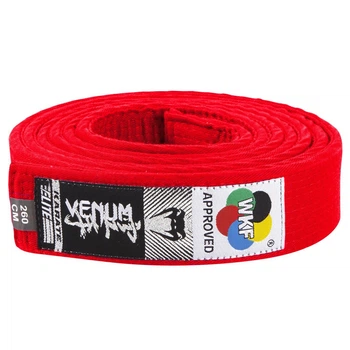 Пояс для каратэ Venum Karate Belt Red (VENUM-1308-260 cm)