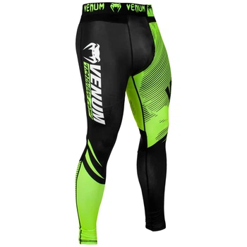 Компрессионные штаны Venum Training Camp 2.0 Spats Black Neo Yellow (VENUM-03589-116-XS)