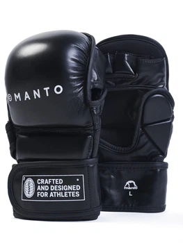 Перчатки для MMA MANTO Training Gloves Impact Sparring Black (MNG004_BLK_4L)