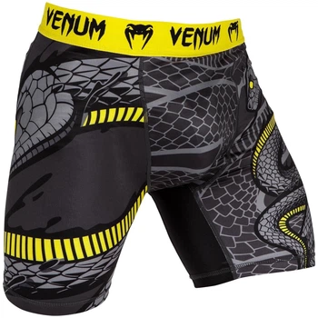 Компрессионные шорты Venum Snaker Vale Tudo Shorts Black Yellow (V-02896-111-S)
