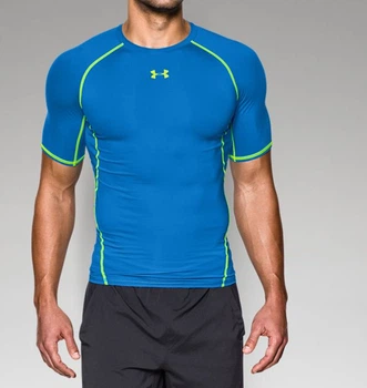Компрессионная футболка Under Armour HeatGear® Armour Short Sleeve Compression Shirt (1257468-405-XXL)