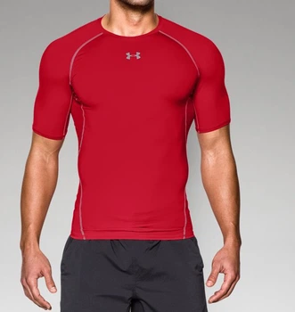 Компресійна футболка Under Armour HeatGear® Armour Short Sleeve Compression Shirt Red (1257468-600-L)