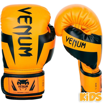 Venum Impact Monogram Boxing Gloves - Black/Pink Gold 8 oz