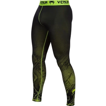 Компрессионные штаны Venum Fusion Compression Spats Black Yellow (VENUM-2077BY-S)