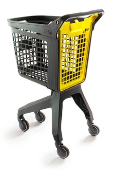 Покупательская тележка Shopping Basket UP.80 желтая, 80 л
