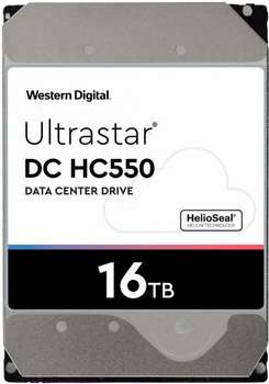 Dysk twardy Western Digital Ultrastar DC HC550 16TB 7200rpm 512MB WUH721816ALE6L4_0F38462 3.5 SATA III