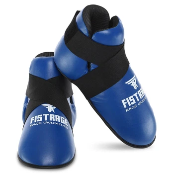 Фути для кікбоксингу, тхеквондо Zelart Fistrage 8479 розмір L (40-42) Blue