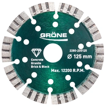 Алмазный отрезной диск Grone Turbo laser 125 мм x 22,2 мм GDB-CT-PRO (2280-200125)