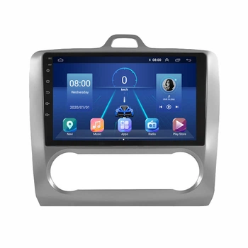 Штатная магнитола Lesko для авто Ford Focus 2 2004-2008 Auto AC 9" 4+64 4G+CarPlay GPS Wi-Fi