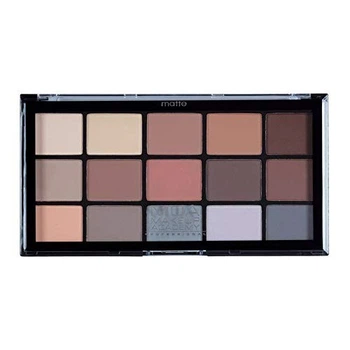 Палитра теней MUA Makeup Academy 15 Shades Eyeshadow Palette - Matte Feather Light