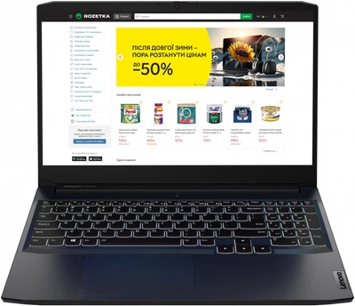 Ноутбук Lenovo IdeaPad Gaming 3 15ACH6 (82K2008KRM) Shadow Black