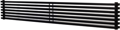 Радиатор BETATHERM Quantum 2000x285x7 мм горизонтальный RAL9005M