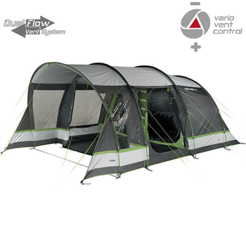 Палатка четырехместная High Peak Garda 4.0 Light Grey/Dark Grey/Green (11821)