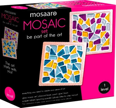 Стеклянная мозаика Mosaaro Подставка для чашек квадратная 100х100 мм 2 шт (MA1002)