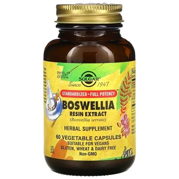 Босвелія Solgar, Boswellia Resin Extract, 350 мг 60 капсул