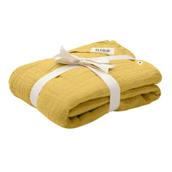 Дитяча муслінова пелюшка BIBS Muslin Swaddle Mustard 120х120 см