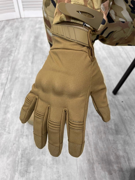 Зимові рукавички софтшел таткічосику з захистом кісточок для смартфона XXL