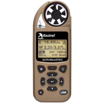 Метеостанция Kestrel 5700 Elite Applied Ballistics c Bluetooth, баллистический калькулятор G1/G7, цвет Tan