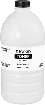 Тонер Patron Oki B401 1 кг Black (PN-OB401-1)