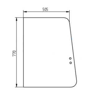 Скло бокове праве пересувне ADA Glass CAT 303C (3148295)