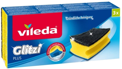 Губки для миття посуду Vileda Glitzi Plus 3 шт (138203)