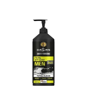 Гель-шампунь для душа Dalas Total Clean 3в1 1000 г (4260637721280)
