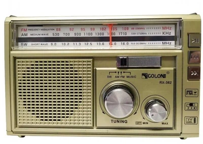 Радиоприемник Golon RX-382 с mp3 и фонариком зелёный
