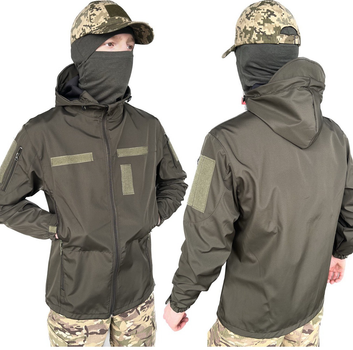 Куртка тактична олива літня soft shell, Водонепроникна тактична куртка НГУ 54р.