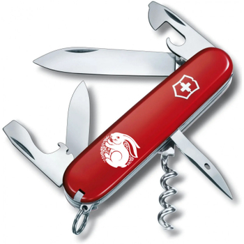 Нож Victorinox Spartan Zodiac Red "Щасливий Кролик" White (1.3603_Z2160u)