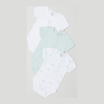 Набір дитячих боді-футболок 3 шт для дівчинки OVS 1598498 86-92 см Різнокольоровий (8052147032064)