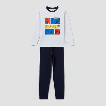 Піжама дитяча (футболка з довгими рукавами + штани) OVS 1628996 116 см Grey Melange (8052147504905)